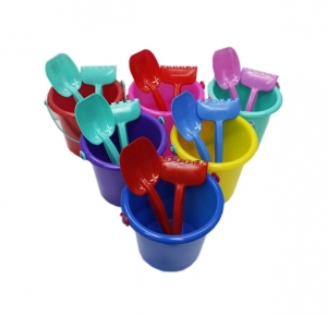 Children’s sandpit set - bucket, rake and spade